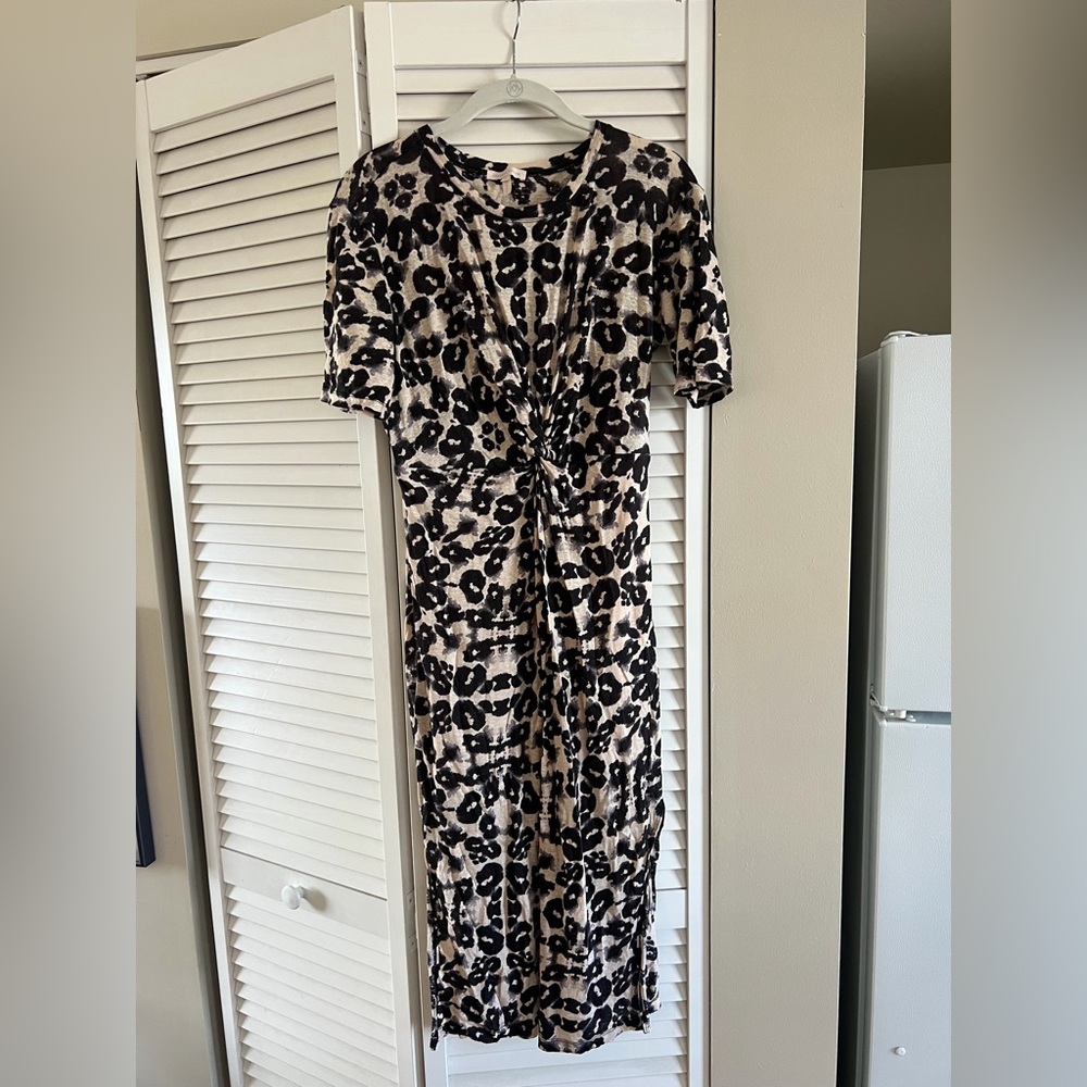 Rebecca Taylor linen knot midi dress